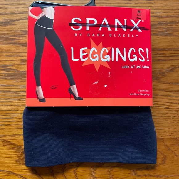 SPANX by Sara Blakely Seamless LOOK AT ME NOW Leggings Shaping Flattens Stomach